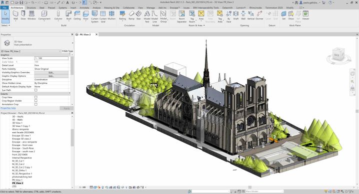 À chaque étape du chantier, la 3D a été d'un apport précieux pour tous les corps de métiers impliqués.