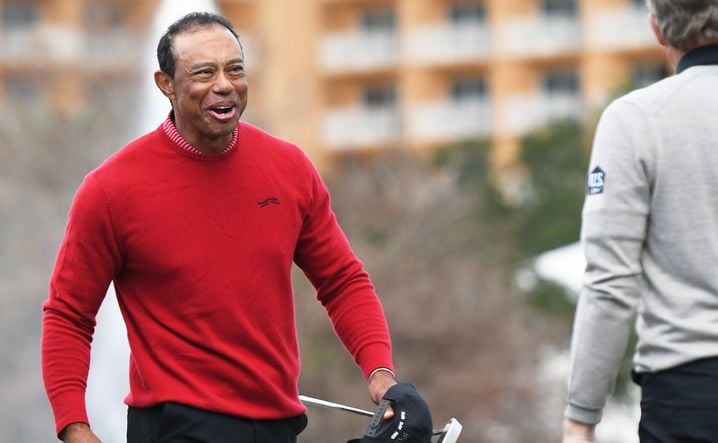 Tiger Woods lors du PNC Championship à Orlando (Floride), le 22 décembre 2024.