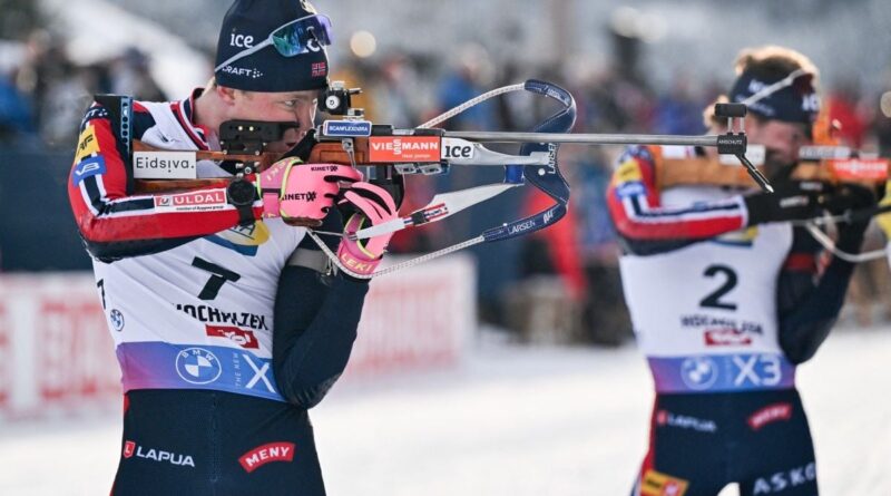 EN DIRECT Biathlon : Perrot, Jacquelin et Fillon Maillet peuvent ils surprendre les Norvégiens... Suivez la poursuite avec nous dès 12h15...