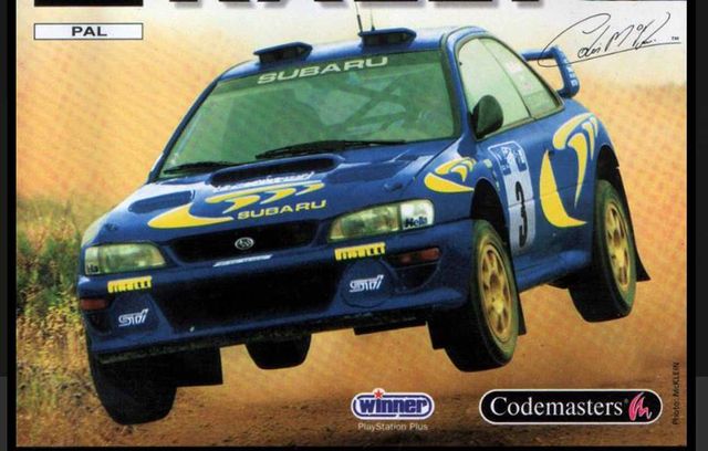 Une voiture ? Une voiture bleue ? Une voiture bleue Subaru ? « Colin McRae Rally », bien sûr, accrochez-vous.