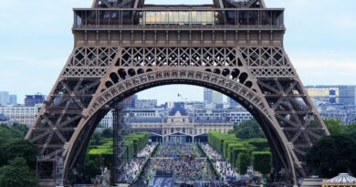 Le flip total... Ce spécialiste de Parkour réalise un salto sur la tour Eiffel à 130 mètres du sol