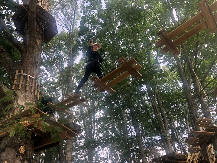 Un parc accrobranche a ouvert en pleine ville à Nantes