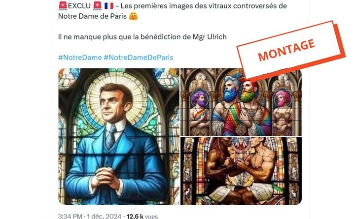 Notre-Dame de Paris : Non, Emmanuel Macron ne va pas être représenté dans des vitraux de la cathédrale