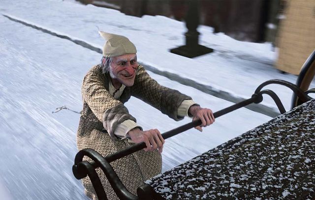 Jim Carrey dans « Le Drôle de Noël de Scrooge » de Robert Zemeckis