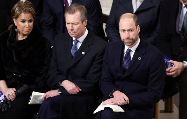 La grande-duchesse Maria Teresa de Luxembourg et le grand-duc Henri de Luxembourg accompagnaient le prince William, prince de Galles.