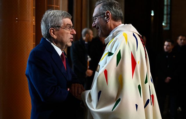 Moins attendu, le président du CIO Thomas Bach était également présent.