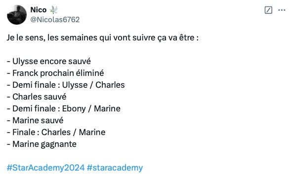 « Star Academy » : Ulysse va-t-il éliminer toutes les filles de la saison pour aller en finale ?