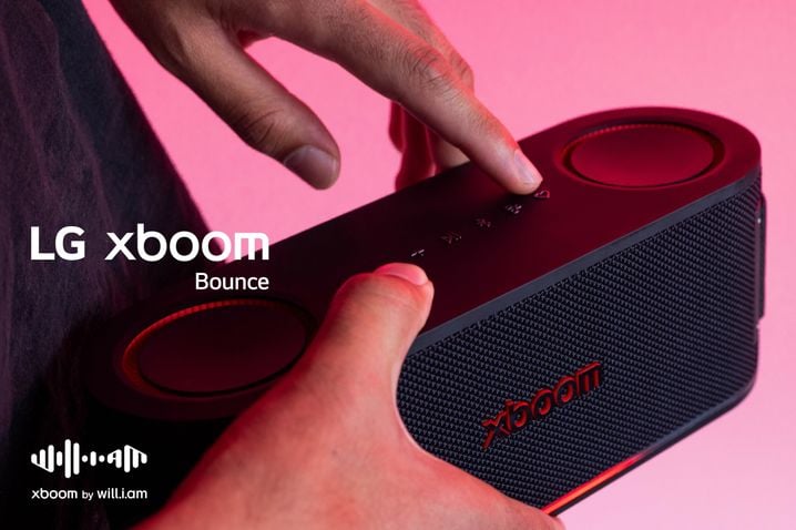 La future enceinte xboom Bounce d'LG.