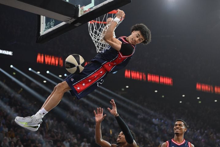 Attendu dans le Top 5 de la prochaine Draft NBA, le meneur de jeu français Nolan Traoré s'était bien éclaté lors du All Star Game à Bercy, le 29 décembre.