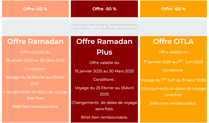 promotion Air Algérie