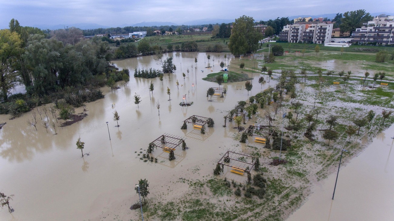 Inondation à Castenaso, une municipalité près de Bologne, en Italie, le 20 octobre 2024.