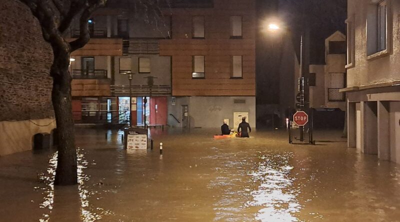 Tempête Herminia : Des rues évacuées à Rennes en raison d’un risque d’inondations