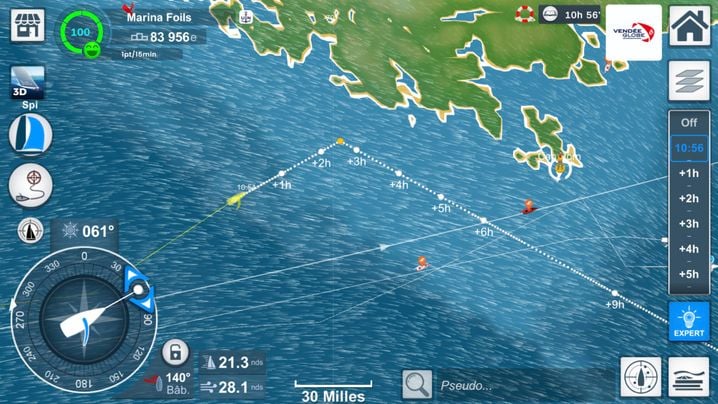 Cap horn en vue pour Marina Foils. Avec beaucoup de vent au programme. Plutôt chanceux, nos skippeurs virtuels