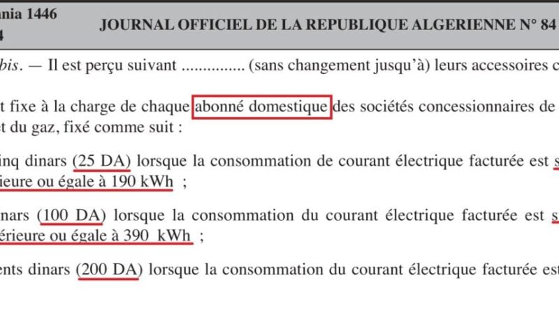 Vos factures SONELGAZ augmenteront en 2025 : Nous vous révélons les montants du nouvel impôt