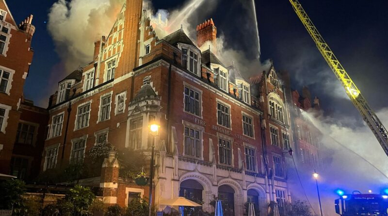 Angleterre : Une centaine de personnes évacuées à Londres après un incendie dans un hôtel de luxe