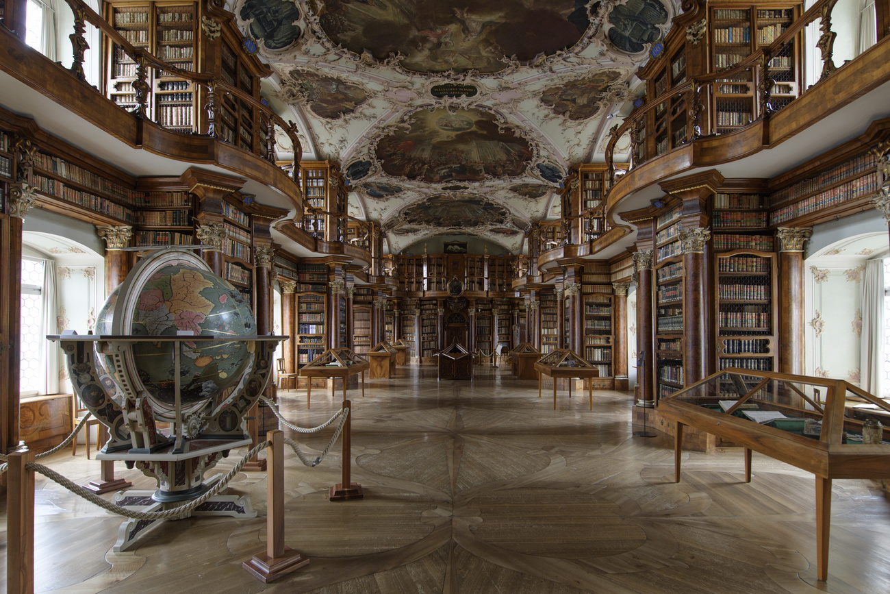 La bibliothèque de l’abbaye de St-Gall.