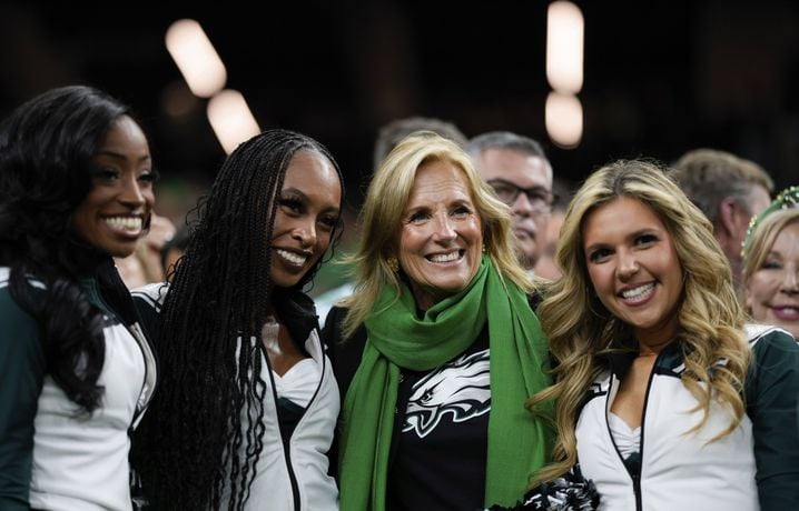 L'ancienne première dame Jill Biden avant le Super Bowl 2025