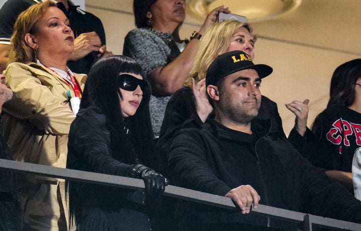 Lady Gaga dans les tribunes lors du Super Bowl 2025