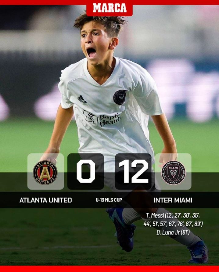 Le visuel proposé par « Marca » au sujet de ce match imaginaire entre l'Atlanta United FC et l'Inter Miami.