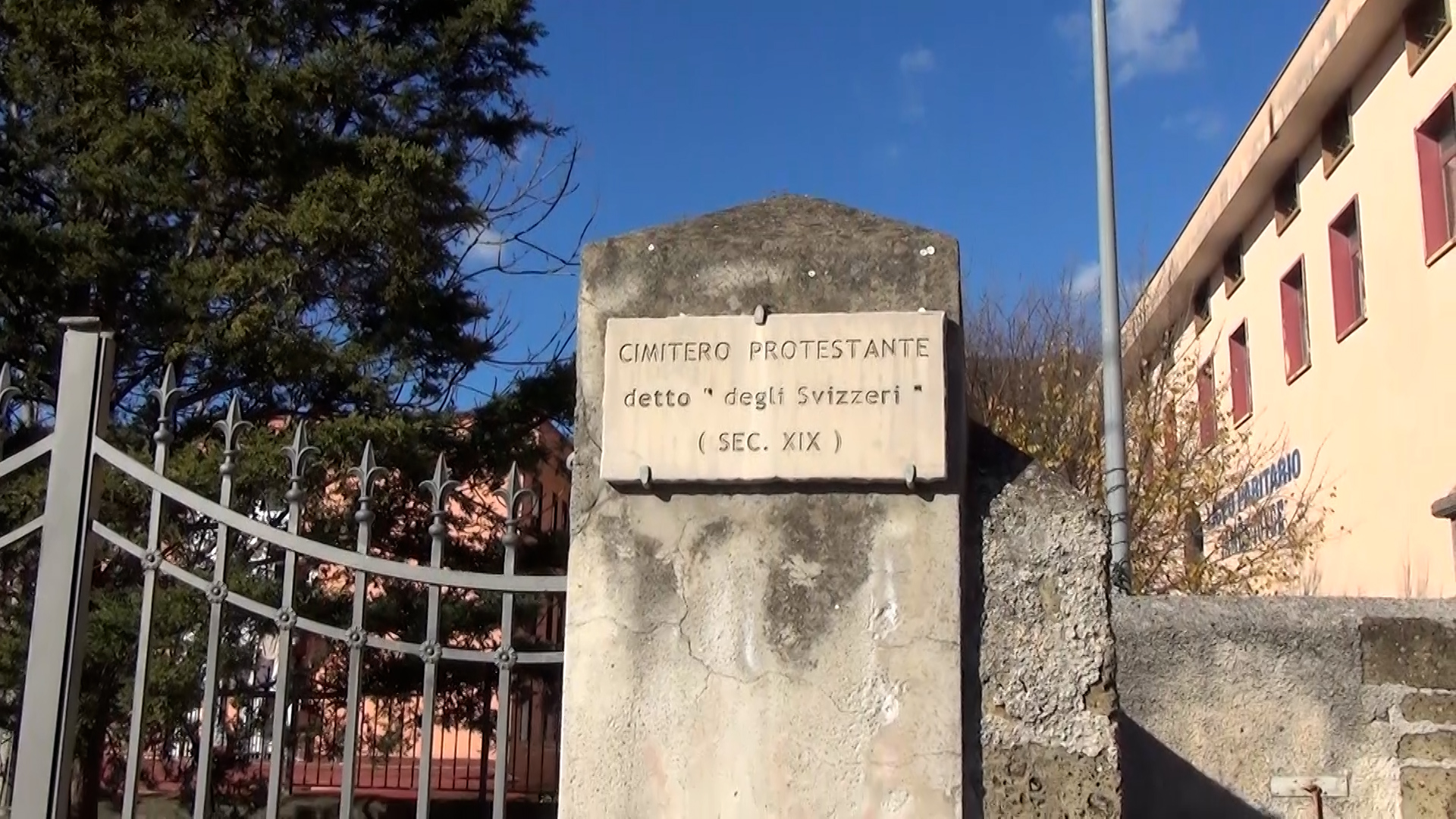 Cimetière des Suisses protestants à Piedimonte.