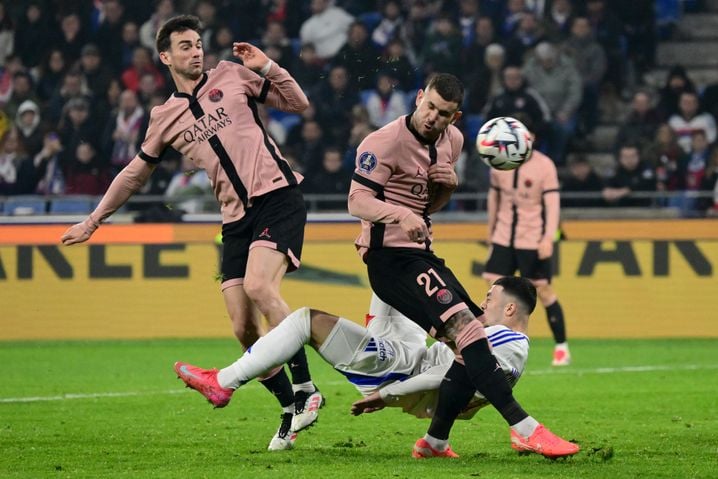 Georges Mikautadze a failli inscrire dimanche un sublime retourné acrobatique, en plein duel avec Fabian Ruiz et Lucas Hernandez.