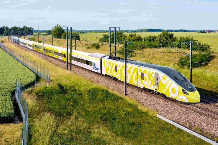 Visuel d'une future rame Talgo de la compagnie privée Le Train.