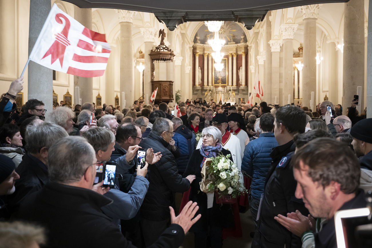 Réception d'Elisabeth Baume-Schneider aux Breuleux.