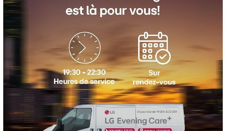 LG révolutionne le service après-vente avec « LG Evening Care+ », disponible en soirée