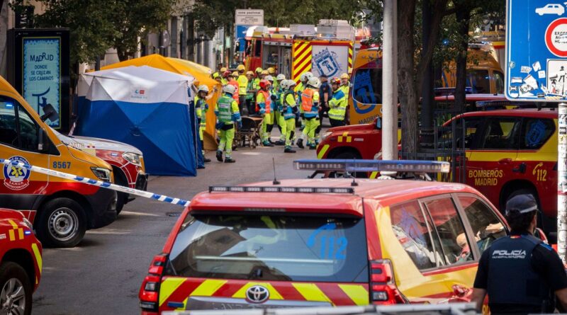 Espagne : Quatre morts dans l'effondrement d'un immeuble à Madrid