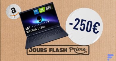 Le laptop Alienware avec RTX 5060 perd 250 € sur Amazon lors du Prime Day.