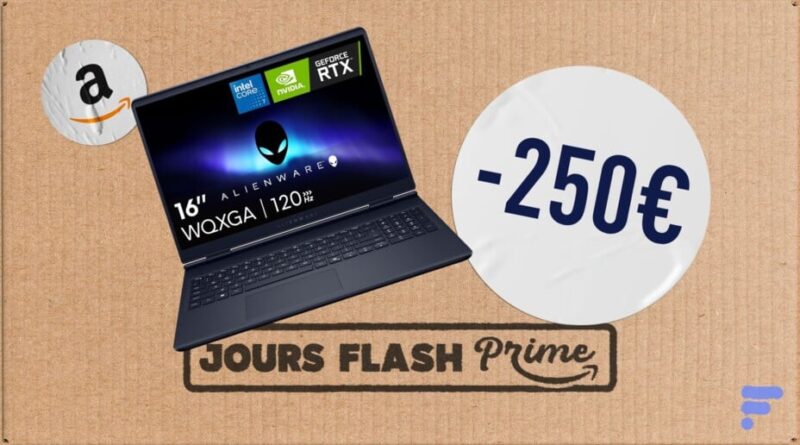 Le laptop Alienware avec RTX 5060 perd 250 € sur Amazon lors du Prime Day.