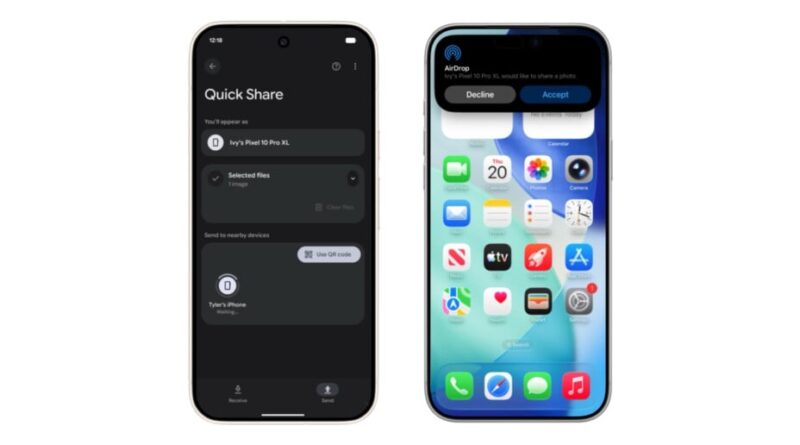 AirDrop sur Android permet d’envoyer des fichiers vers Mac et iPad