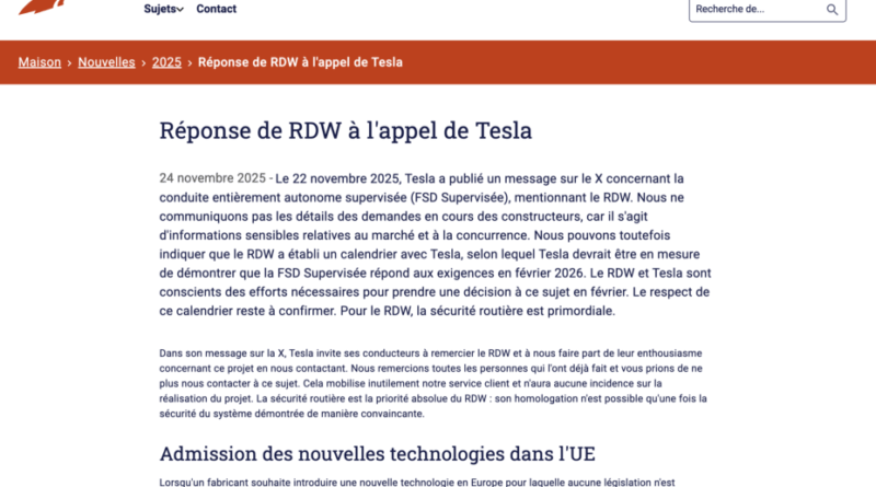 Conduite autonome FSD en Europe : Tesla a peut-être crié victoire trop tôt.