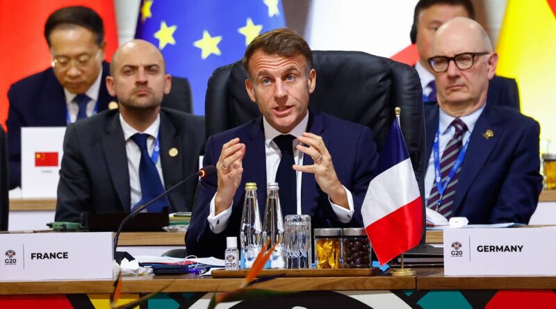 Emmanuel Macron : le G20 ne parvient pas à régler les crises actuelles