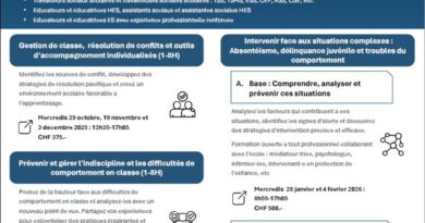 Formations courtes pour travailleurs et travailleuses sociales en milieu scolaire