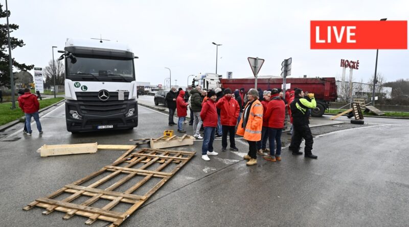 Grève nationale : actions en cours et blocages chez Colruyt et Delhaize