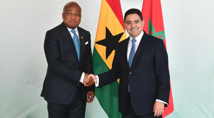 Nasser Bourita et l’homologue ghanéen échangent sur les enfants soldats.