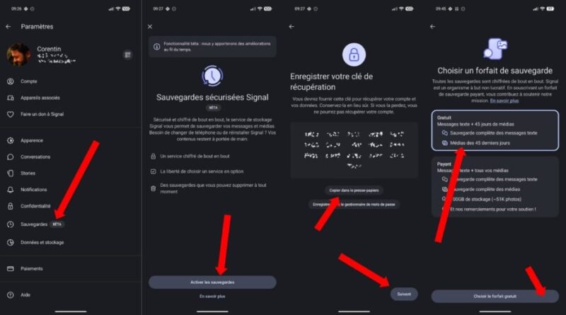 Signal déploie la sauvegarde des conversations sur iOS et Android gratuitement.
