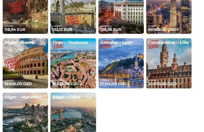 Air Algérie : vols à prix réduit vers Paris, Lyon, Montréal fin 2025