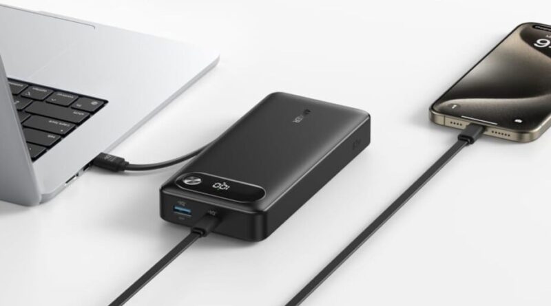 Batterie Anker 20 000 mAh et 87 W à -30% : ne jamais être en panne.