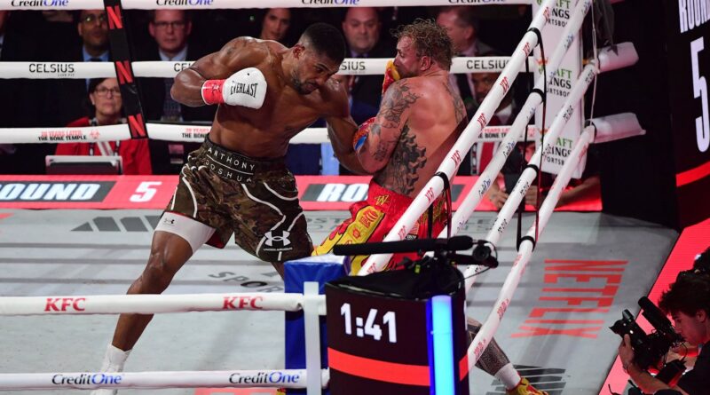 Boxe : Anthony Joshua ne bat pas Jake Paul dans un spectacle misérable