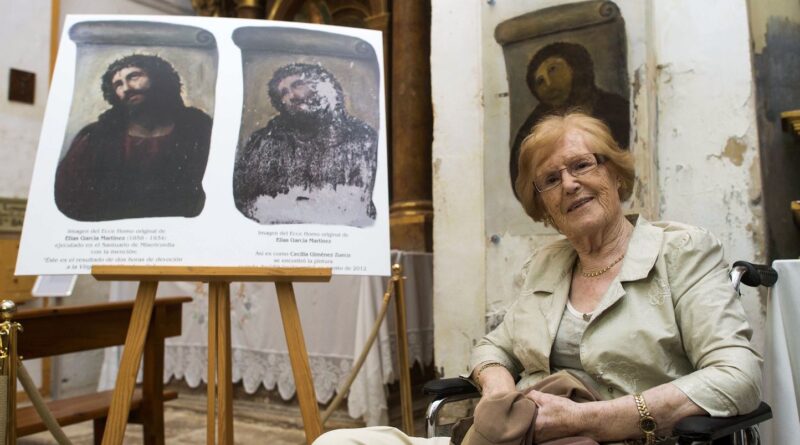 Cecilia Giménez, autrice de la restauration ratée du Christ, est décédée.