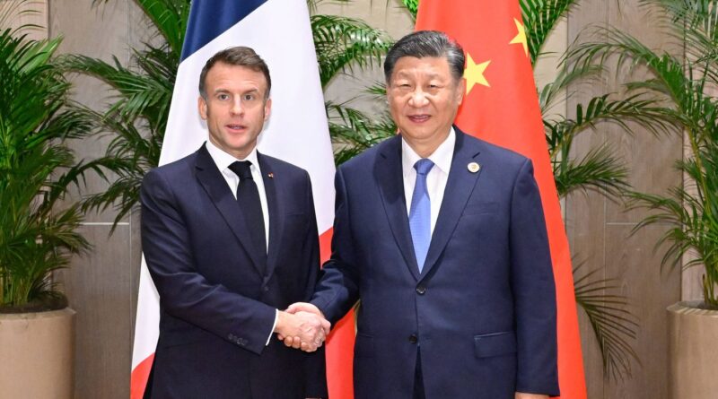 Chine : Macron à Pékin pour une visite d'État de deux jours.