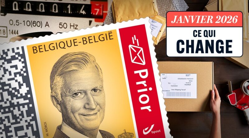 Chômage, pensions, taxes, poste et énergie : grands changements au 1er janvier 2026