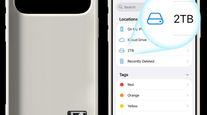 Coque pour iPhone 17 Pro : un écran arrière et une carte microSD intrigants