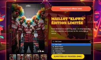 Des supporters niçois font preuve d'humour face aux résultats décevants de l'OGC Nice.