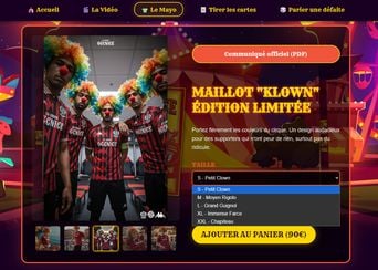 Des supporters niçois font preuve d'humour face aux résultats décevants de l'OGC Nice.