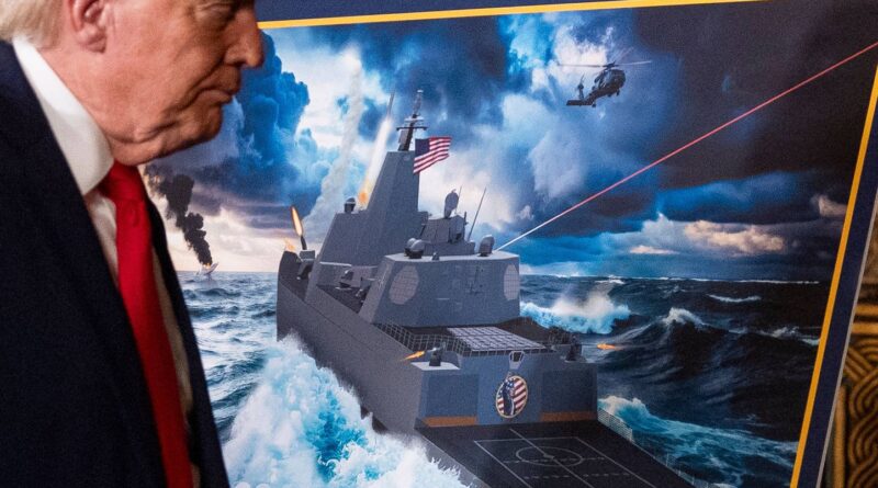 Donald Trump annonce une nouvelle classe de navires de guerre.