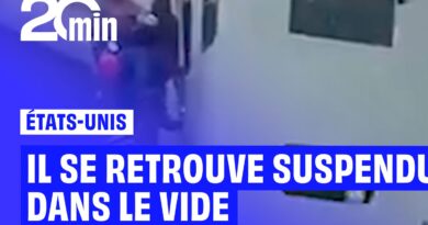 États-Unis : Un camion ne tient pas suspendu dans le vide durant une tempête de neige