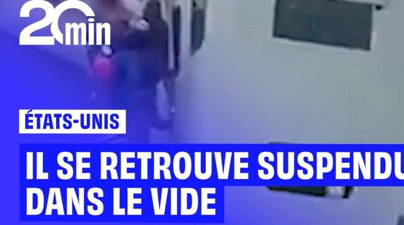 États-Unis : Un camion ne tient pas suspendu dans le vide durant une tempête de neige